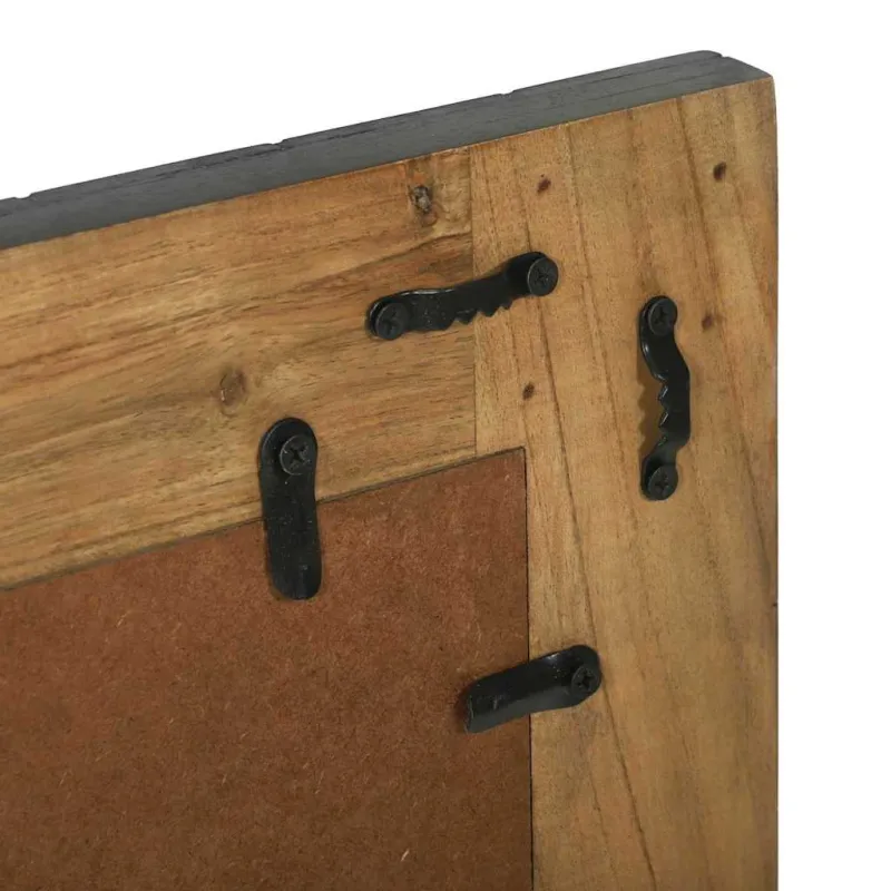 Sieninis veidrodis Stačiakampio Juoda ir Ruda 70 x 2 x 70 cm