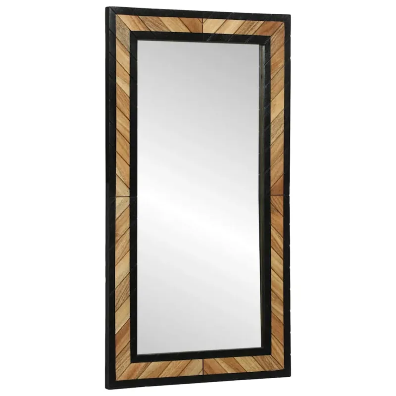 Sieninis veidrodis Stačiakampio Juoda ir Ruda 50 x 2 x 90 cm