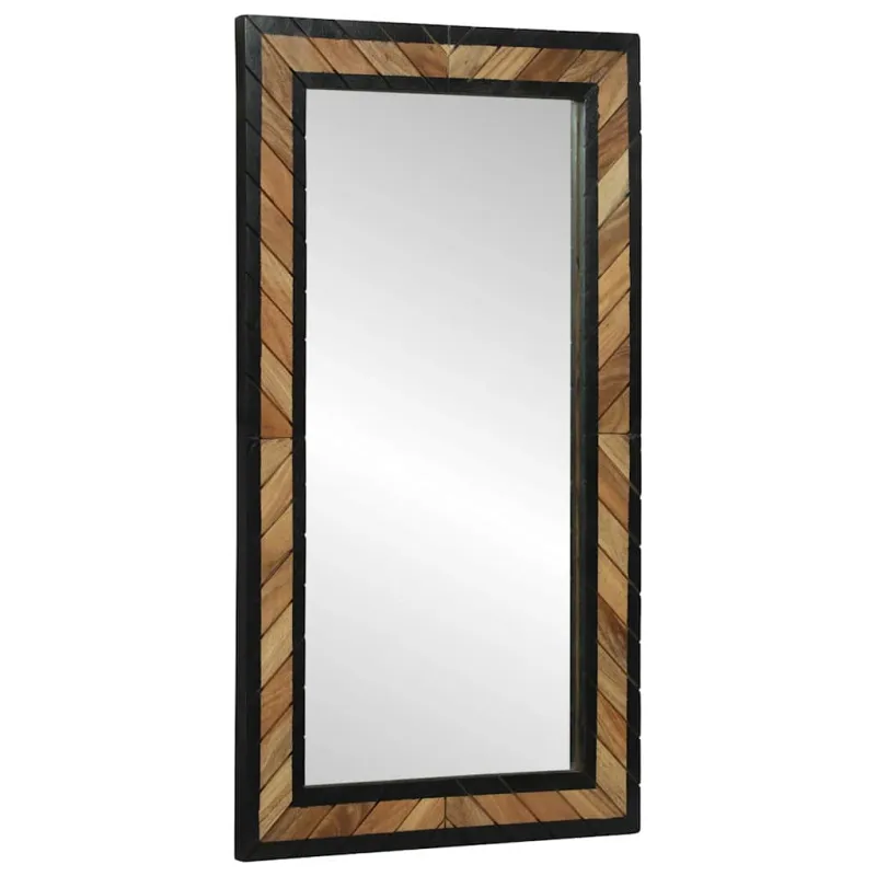 Sieninis veidrodis Stačiakampio Juoda ir Ruda 50 x 2 x 90 cm