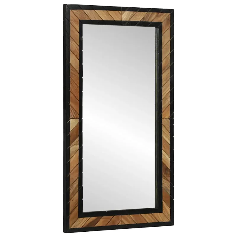 Sieninis veidrodis Stačiakampio Juoda ir Ruda 50 x 2 x 90 cm