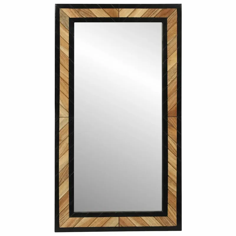 Sieninis veidrodis Stačiakampio Juoda ir Ruda 50 x 2 x 90 cm