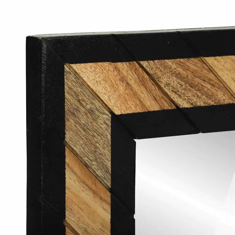Sieninis veidrodis Stačiakampio Juoda ir Ruda 50 x 2 x 90 cm