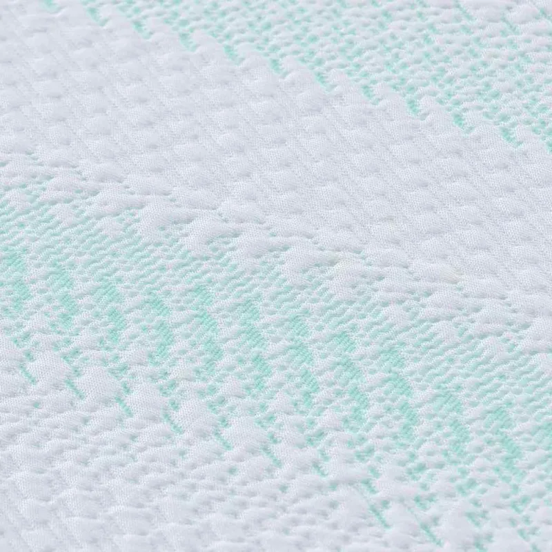Čiužinio papildymas Balta ir žalia 70 x 200 cm Žakardo audinys