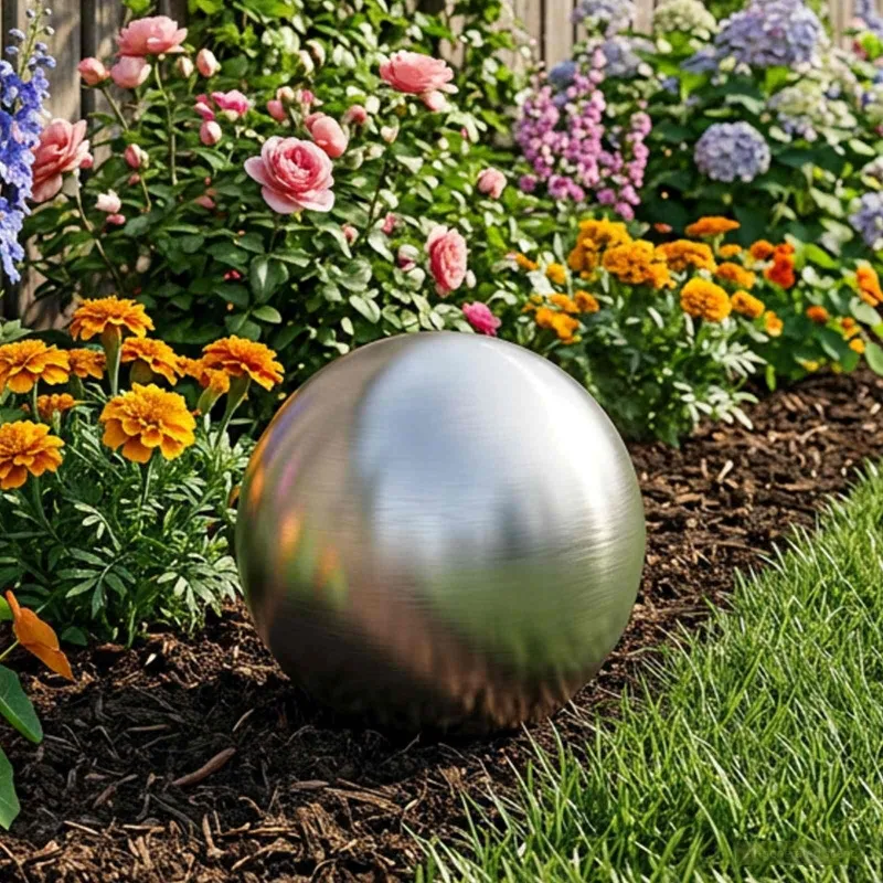 Šepečiu aptrauktas kamuolys Ø 20 cm Nerūdijantis plienas 201