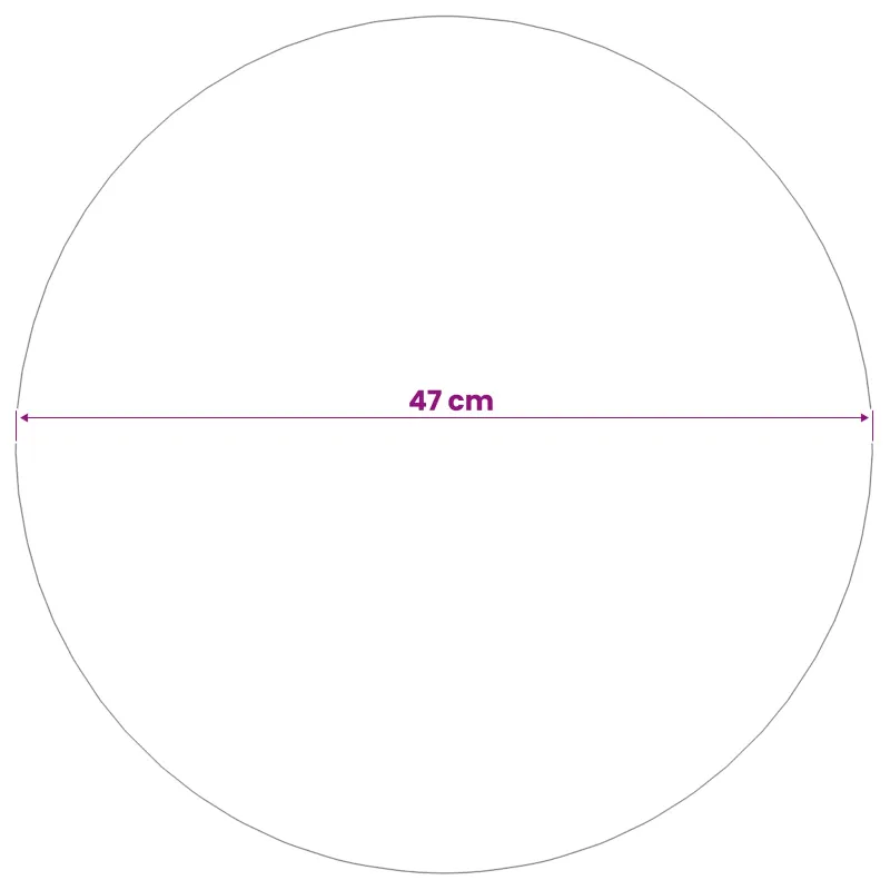 Veidrodinis kamuolys Ø 47 cm Sidabrinė Nerūdijantis plienas 201