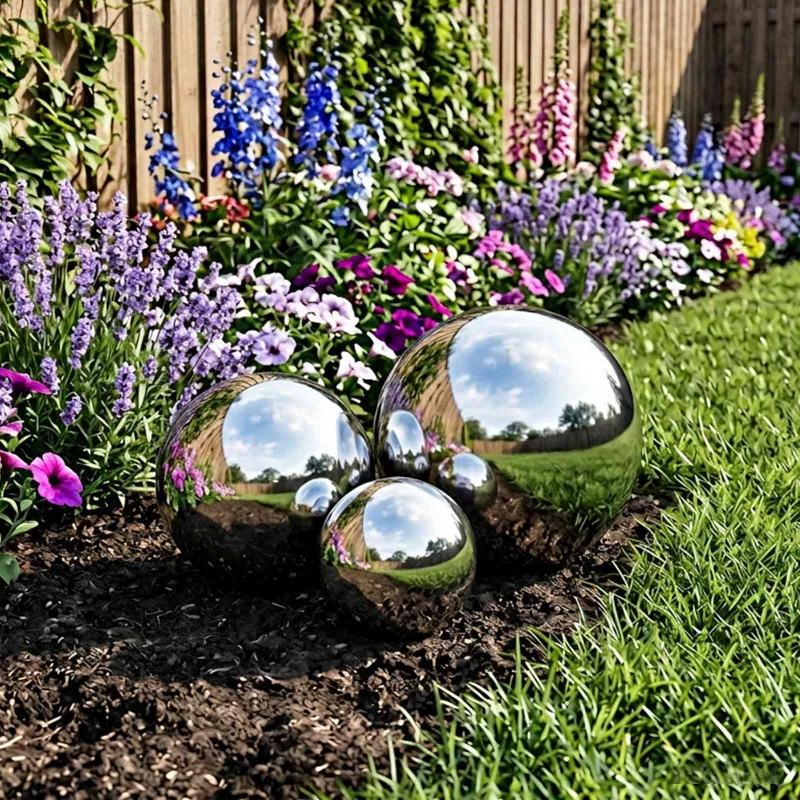 Veidrodinis kamuolys 3 vnt. Ø 20 cm Nerūdijantis plienas 201