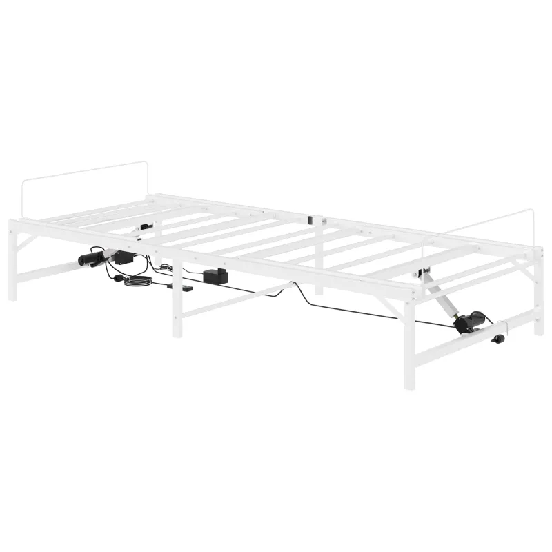 Elektrinis reguliuojamas lovos rėmas Balta 90 x 190 cm Plienas