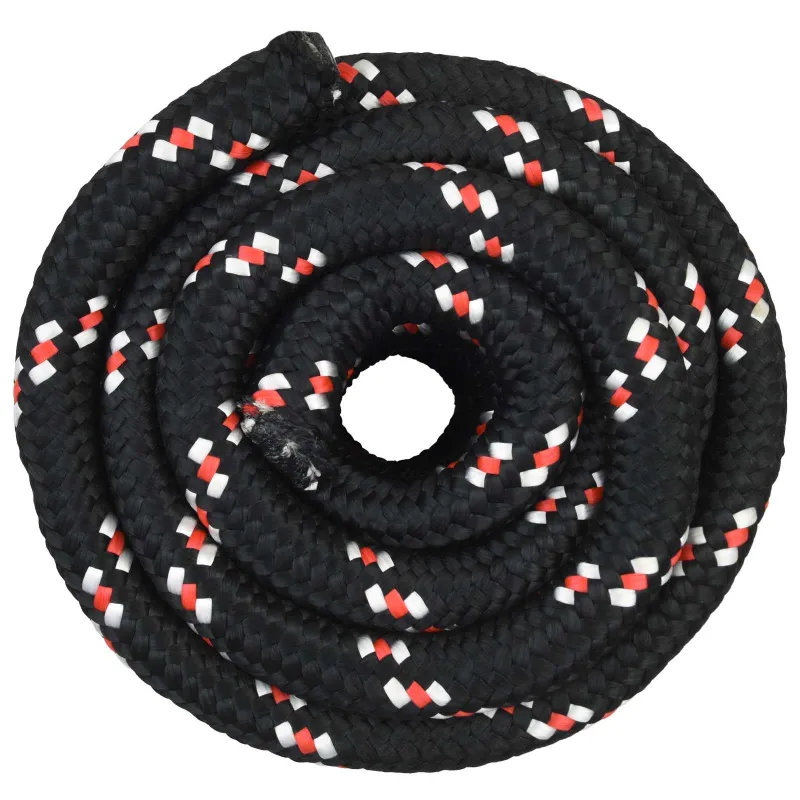 Laivo virvė 6 mm 5 m Juoda ir raudona