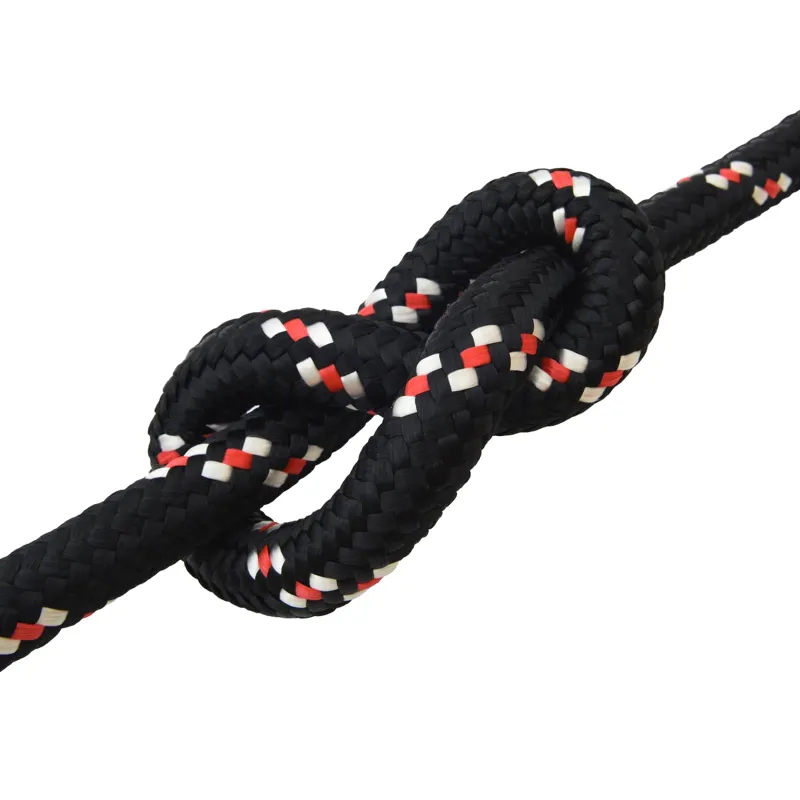 Laivo virvė 6 mm 5 m Juoda ir raudona