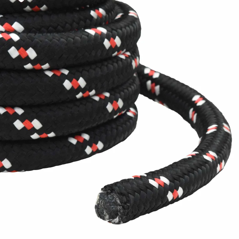 Laivo virvė 6 mm 5 m Juoda ir raudona
