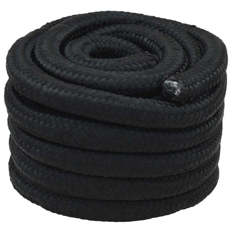 Laivo virvė 6 mm 5 m Juoda