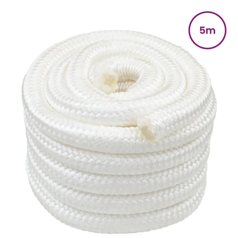 Laivo virvė 6 mm 5 m Balta