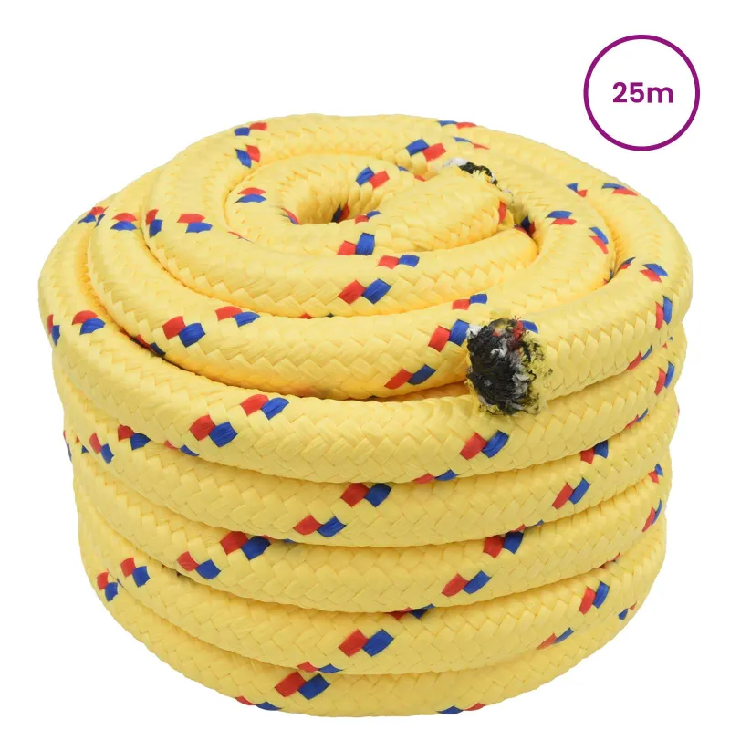 Laivo virvė 5 mm 25 m Geltona