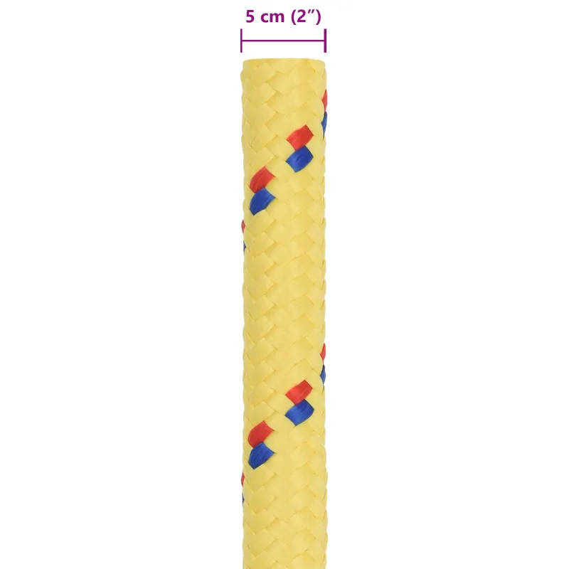 Laivo virvė 5 mm 25 m Geltona