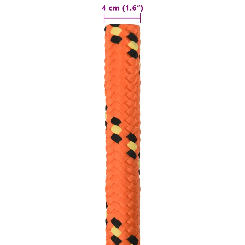 Laivo virvė 4 mm 10 m Oranžinė