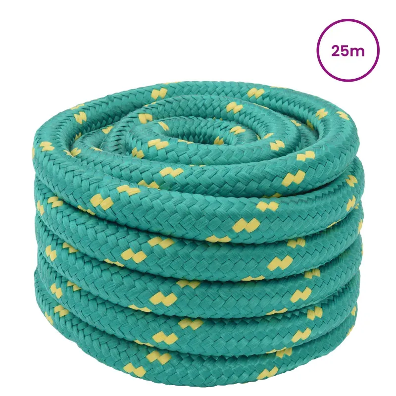 Laivo virvė 5 mm 25 m Žalia