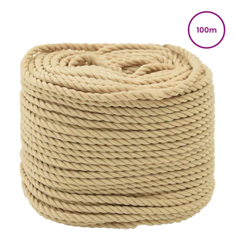 Laivo virvė 0.5 mm 100 m Natūrali