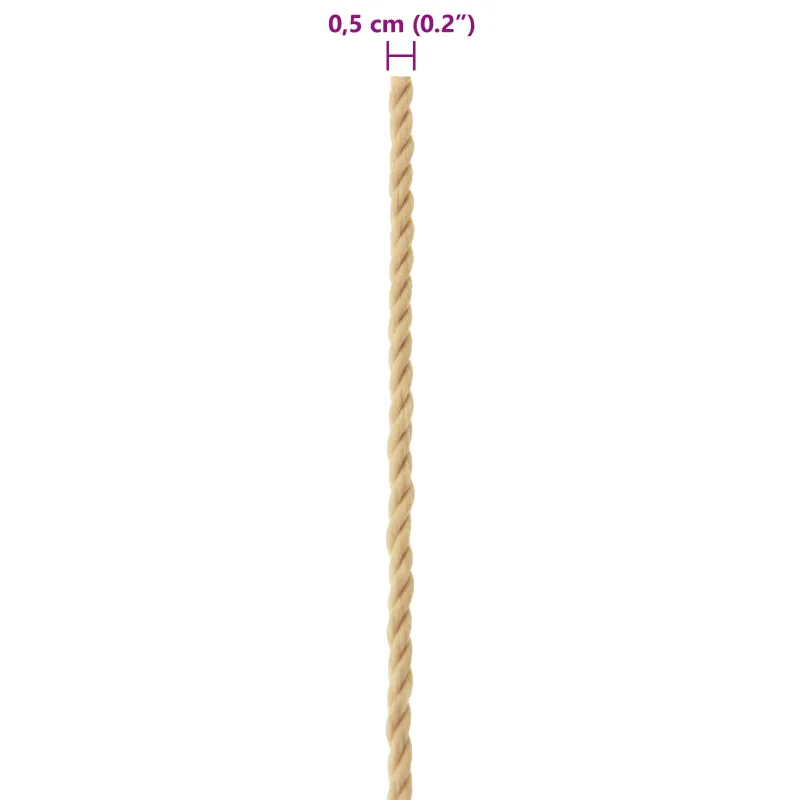 Laivo virvė 0.5 mm 100 m Natūrali