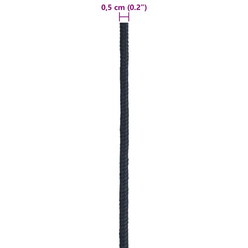 Laivo virvė 0.5 mm 25 m Karališka mėlyna Poliesteris