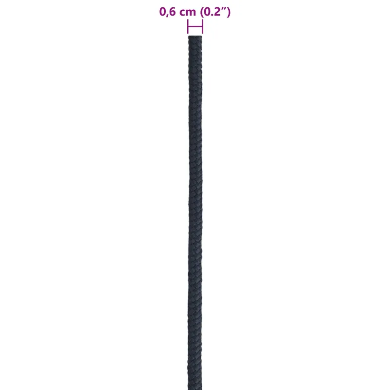 Laivo virvė 0.6 mm 50 m Karališka mėlyna Poliesteris
