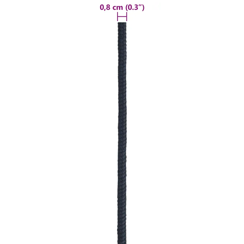 Laivo virvė 0.8 mm 50 m Karališka mėlyna Poliesteris