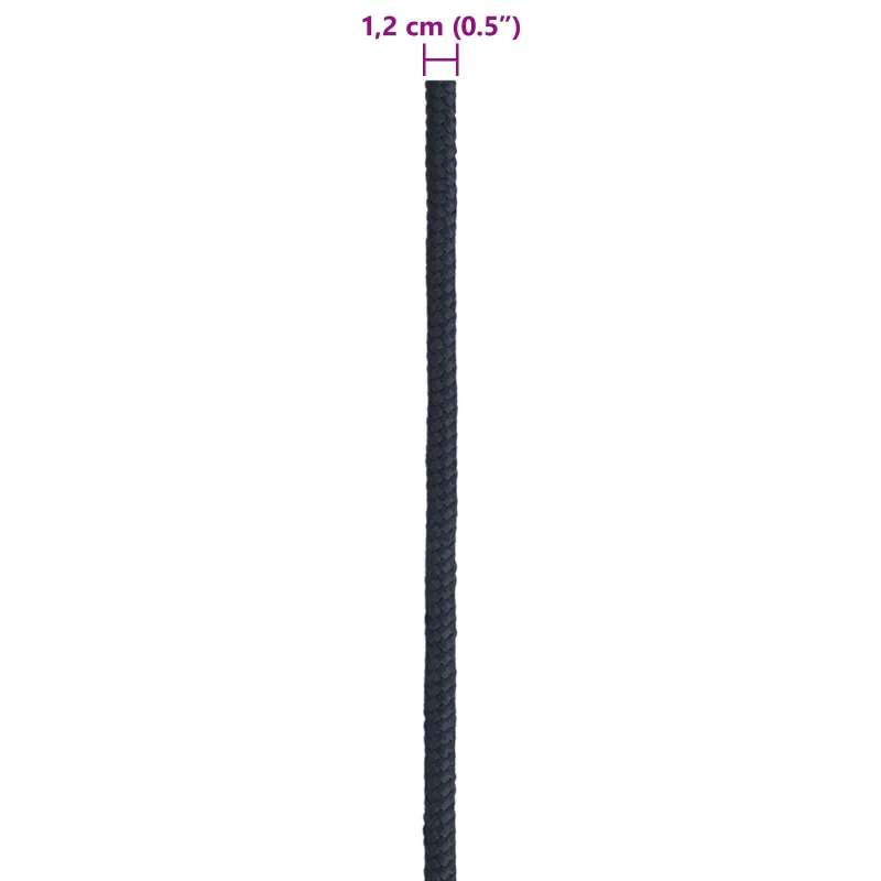 Laivo virvė 1.2 mm 25 m Karališka mėlyna Poliesteris