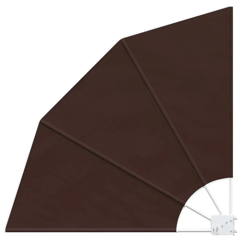Balkono privatumo ekranas 210 x 210 cm Poliesteris Ruda