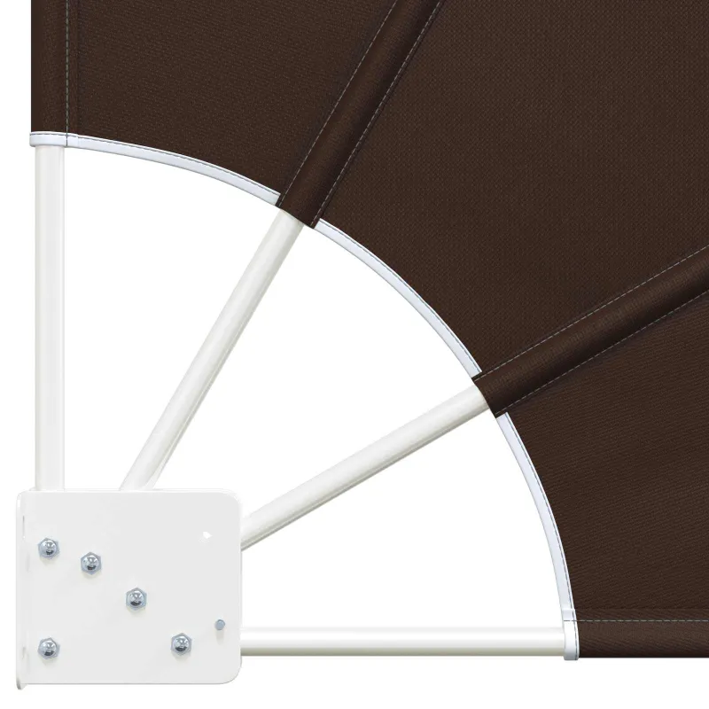 Balkono privatumo ekranas 210 x 210 cm Poliesteris Ruda