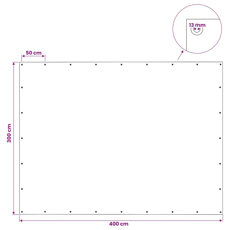 Tent su kilpom Žalia 3 x 4 m 140 gsm PE