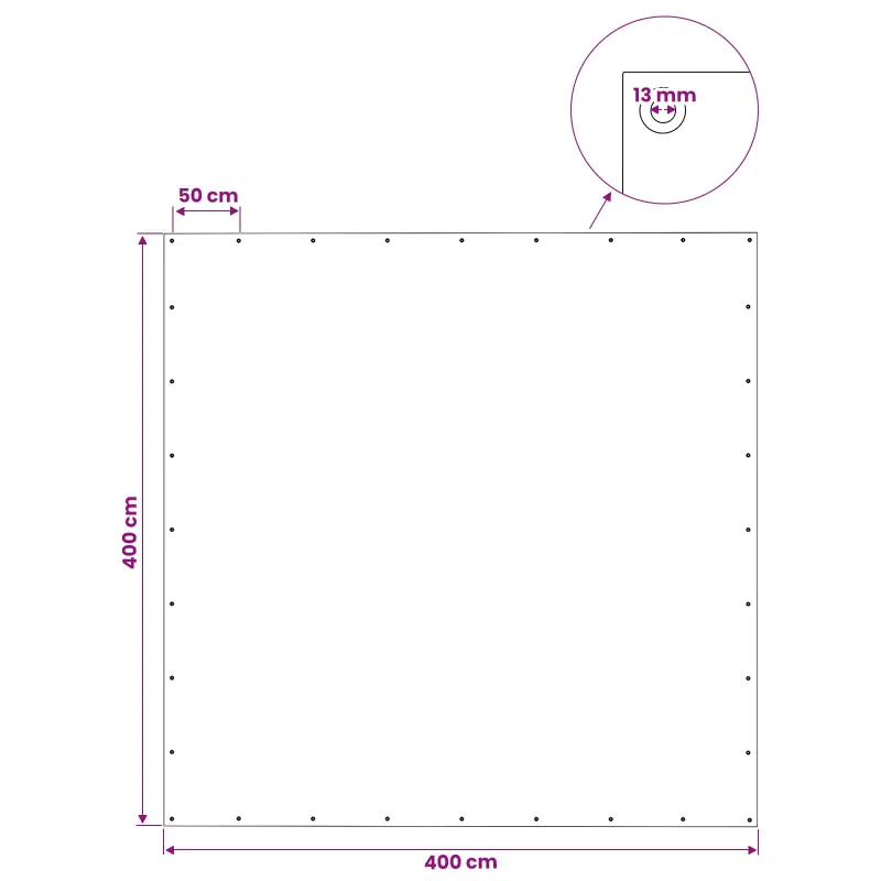 Tent su kilpom Žalia 4 x 4 m 140 gsm PE