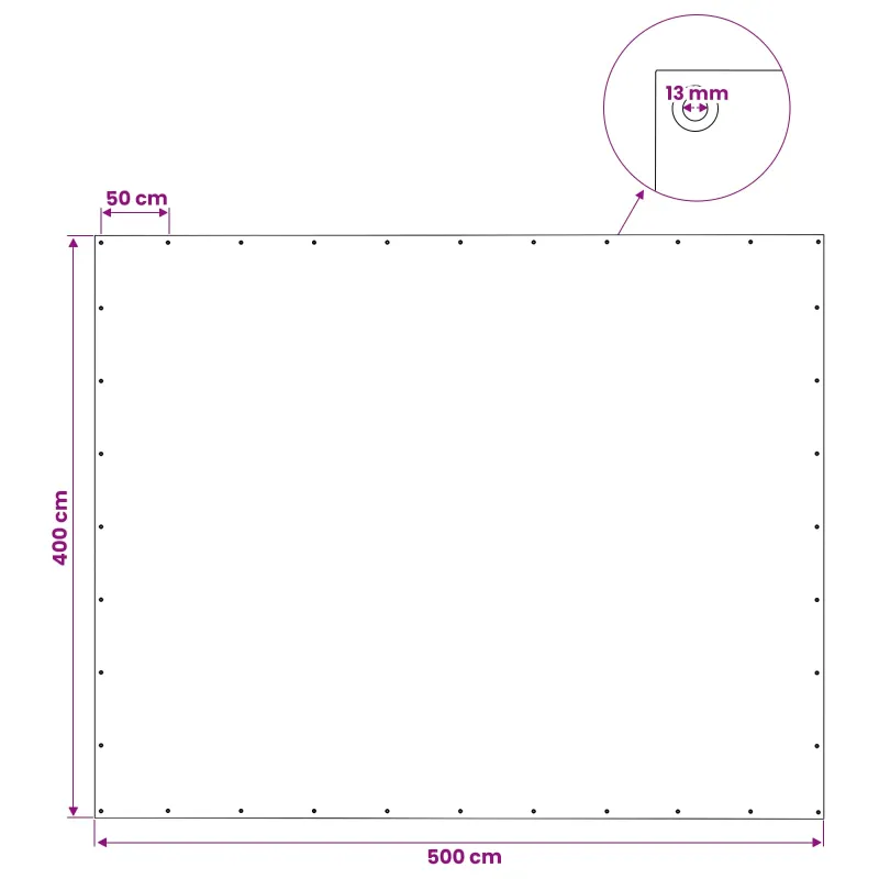 Tent su kilpom Žalia 4 x 5 m 140 gsm PE