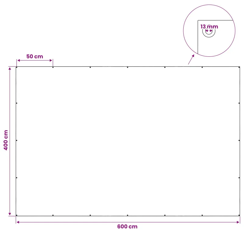Tent su kilpom Žalia 4 x 6 m 140 gsm PE