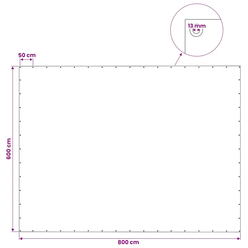 Tent su kilpom Žalia 6 x 8 m 140 gsm PE