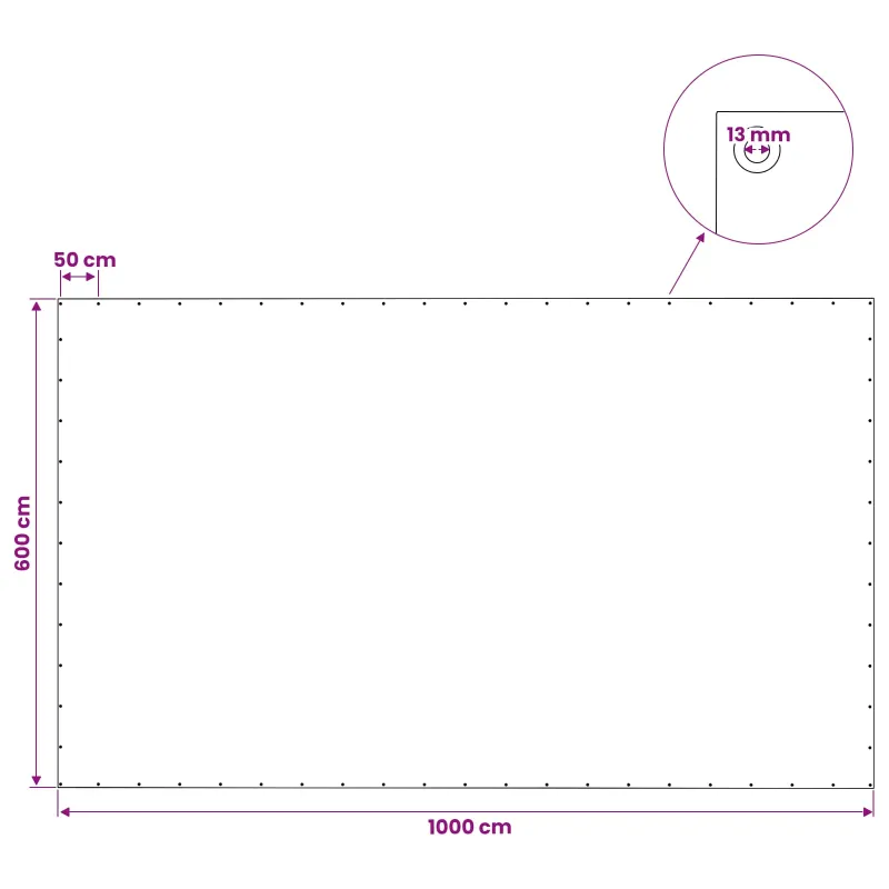 Tent su kilpom Žalia 6 x 10 m 140 gsm PE