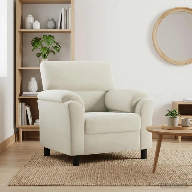 Sofa Kreminė 94 x 85 x 93 cm Aksomas