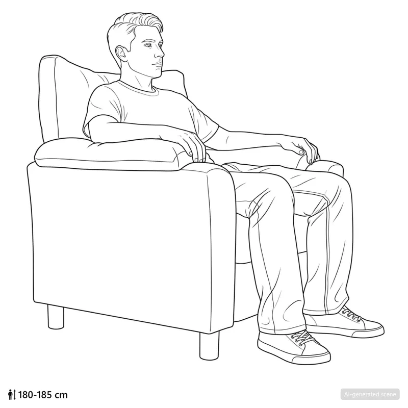 Sofa Kreminė 94 x 85 x 93 cm Aksomas