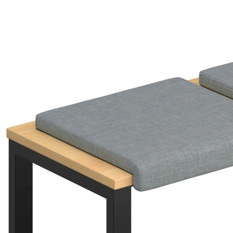 Suoliuko pagalvė 2 vnt. Audinys Šviesiai pilka Gylis 35 cm