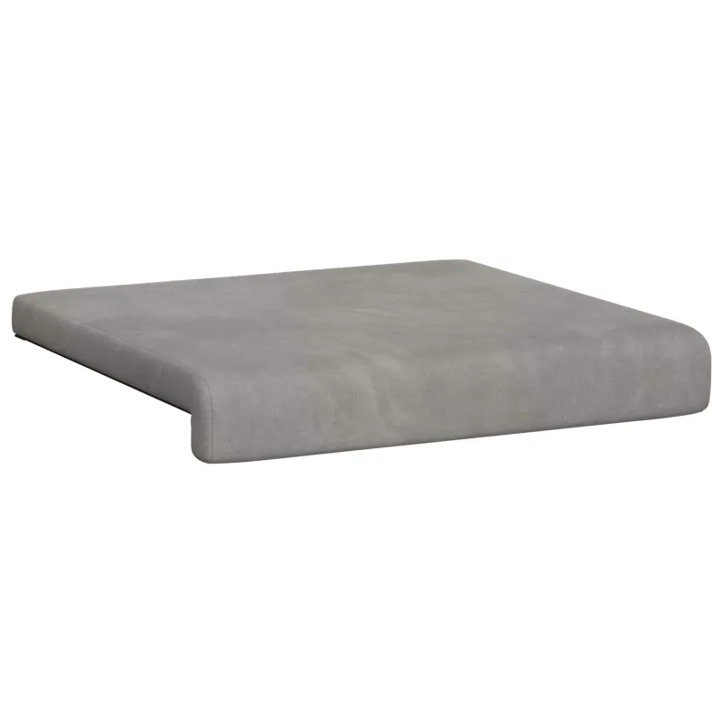 Suoliuko pagalvė 2 vnt. Aksomas Šviesiai pilka Gylis 35 cm