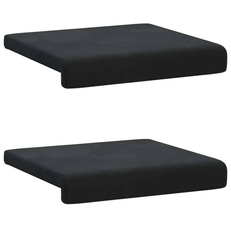 Suoliuko pagalvė 2 vnt. Aksomas Juoda Gylis 35 cm