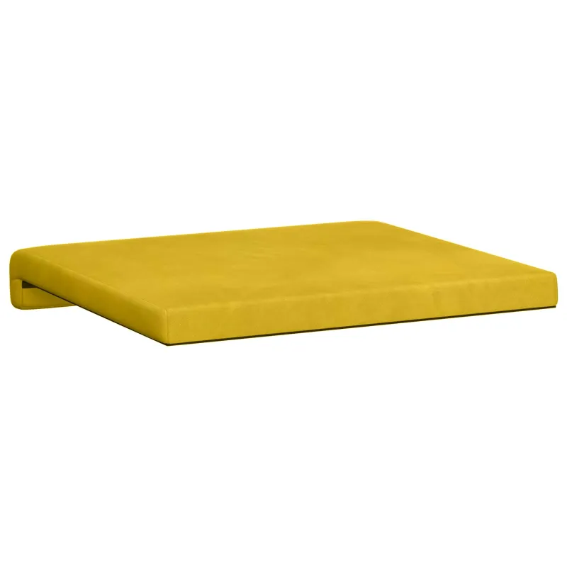 Suoliuko pagalvė 2 vnt. Aksomas Geltona Gylis 35 cm