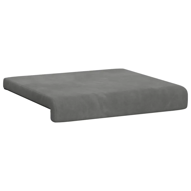 Suoliuko pagalvė 4 vnt. Aksomas Tamsiai pilka Gylis 35 cm
