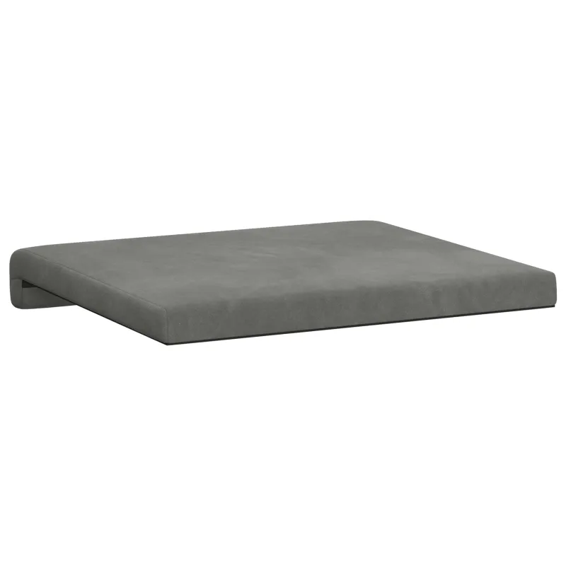 Suoliuko pagalvė 4 vnt. Aksomas Tamsiai pilka Gylis 35 cm