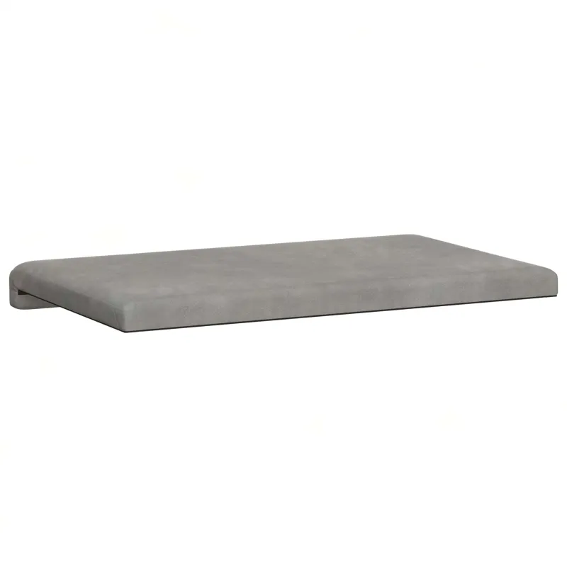 Suoliuko pagalvė Aksomas Šviesiai pilka Gylis 35 cm