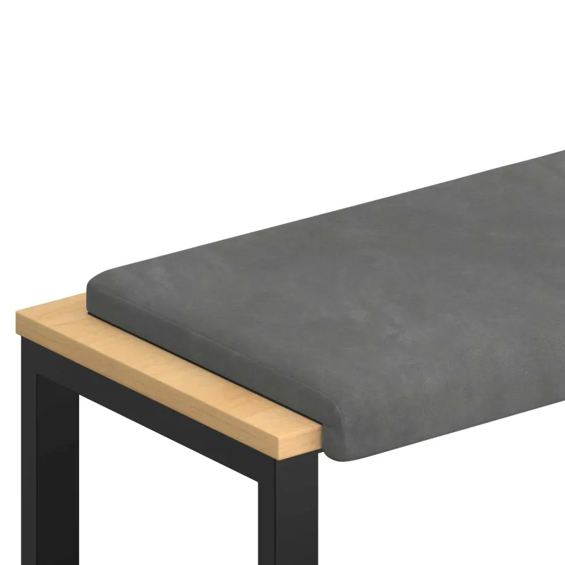Suoliuko pagalvė Aksomas Tamsiai pilka Gylis 35 cm