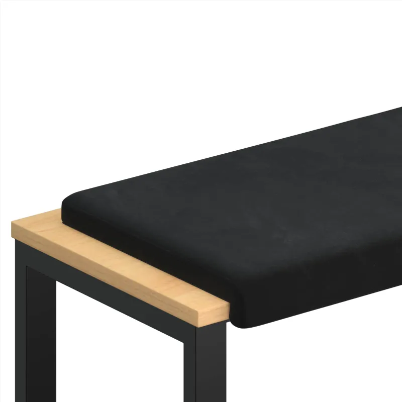Suoliuko pagalvė Aksomas Juoda Gylis 35 cm