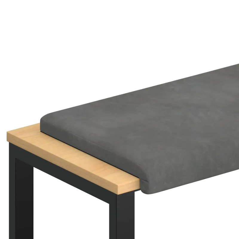 Suoliuko pagalvė Aksomas Tamsiai pilka Gylis 35 cm