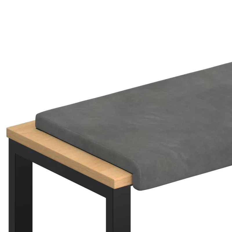 Suoliuko pagalvė Aksomas Tamsiai pilka Gylis 35 cm
