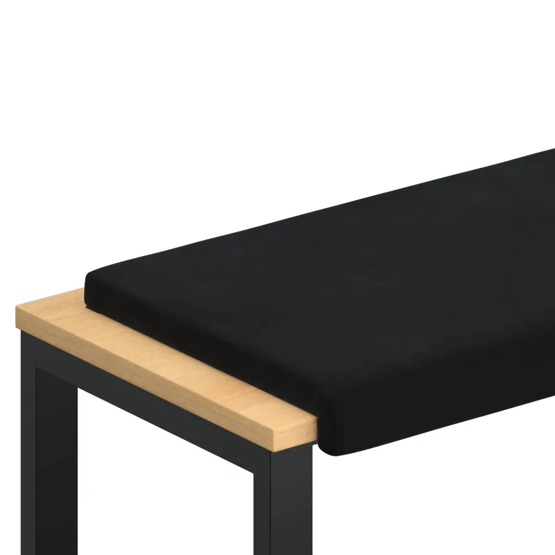 Suoliuko pagalvė Aksomas Juoda Gylis 35 cm