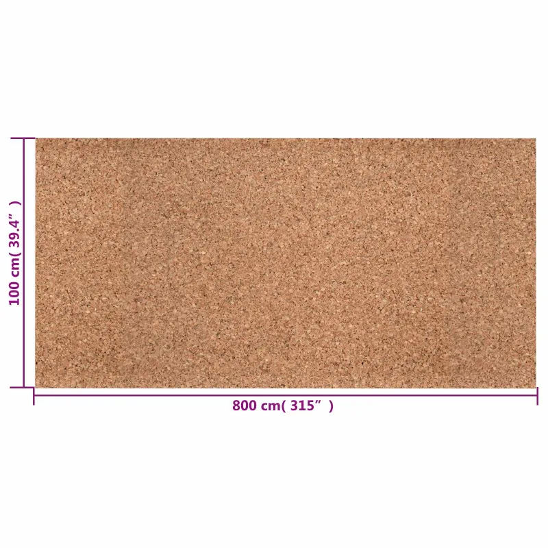 Kamščio ritinėlis Ruda 100 x 800 x 0,8 cm Kamščiamedžio žievė