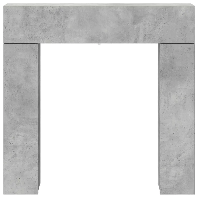 Židinio rėmas Betono pilka 102 x 18 x 100,5 cm Apdirbta mediena